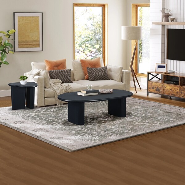 Roomfitters 51'' Tapered Tabletop Coffee Table,Natural Wood