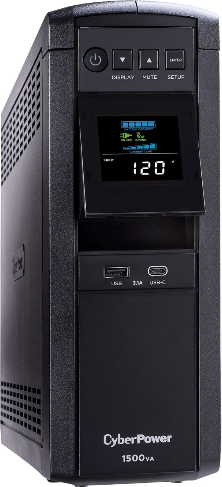 CyberPower - 1500VA Sine Wave Battery Back-Up System - Black
