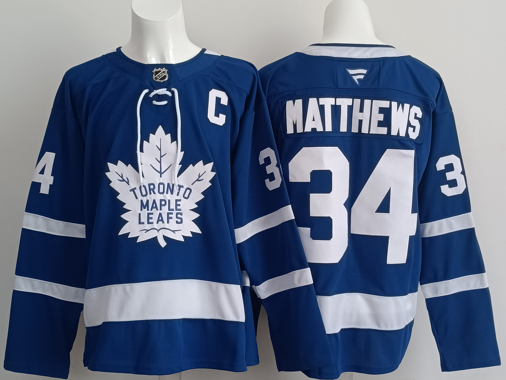 Men's Toronto Maple Leafs Auston Matthews #34 Fanatics Blue Home Premium Jersey