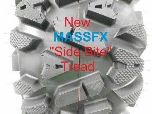 25�测�� MASSFX ATV / UTV TIRES FULL COMPLETE SET 4 �� 25X8-12 25X10-12 BIGHORN