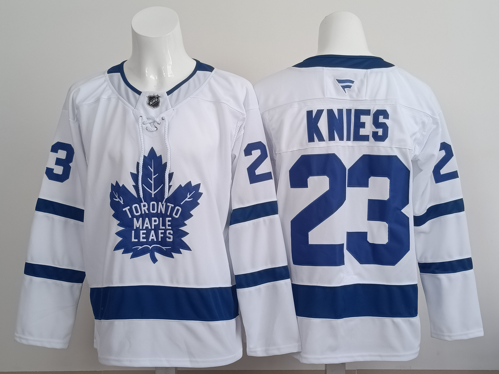 Men's Toronto Maple Leafs Matthew Knies #23 Fanatics White Player Jersey