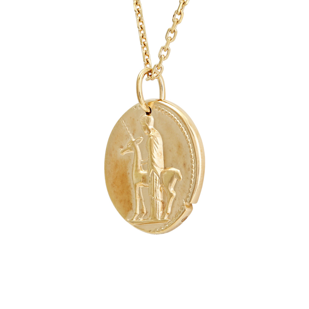 Van Cleef & Arpels Zodiac Virginis Virgo Necklace 18K Yellow Gold