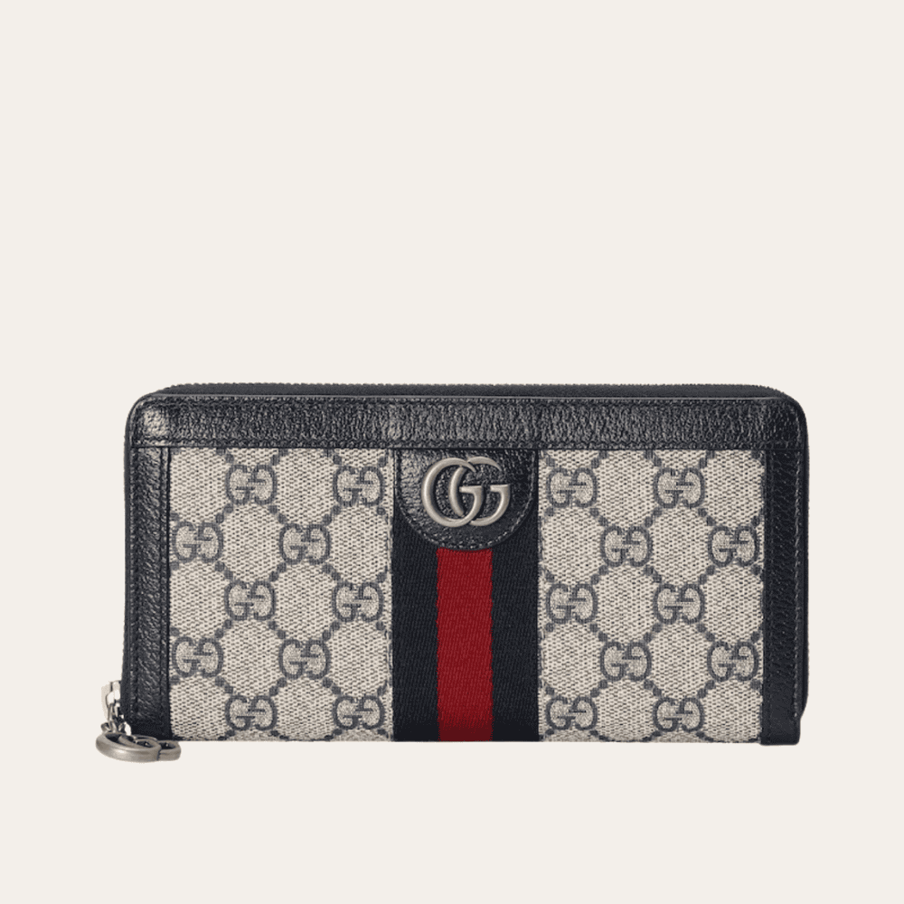 Gucci Ophidia Zip Around Wallet 19.2.0 Inches Brown 523154 96LWG 8745