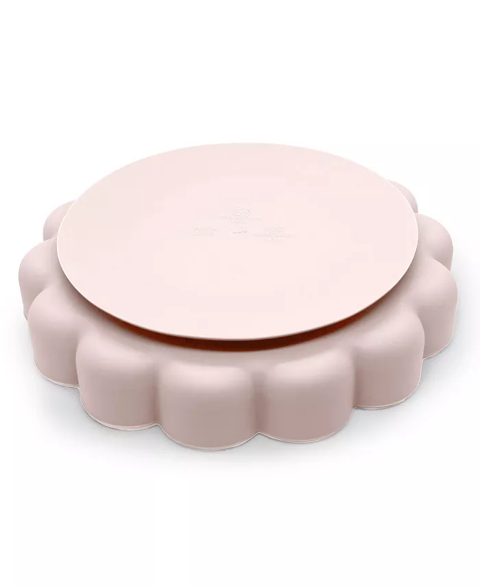 Kushies Silicone Suction Plate, Unbreakable, Microwave, Oven Safe, Pink Lion