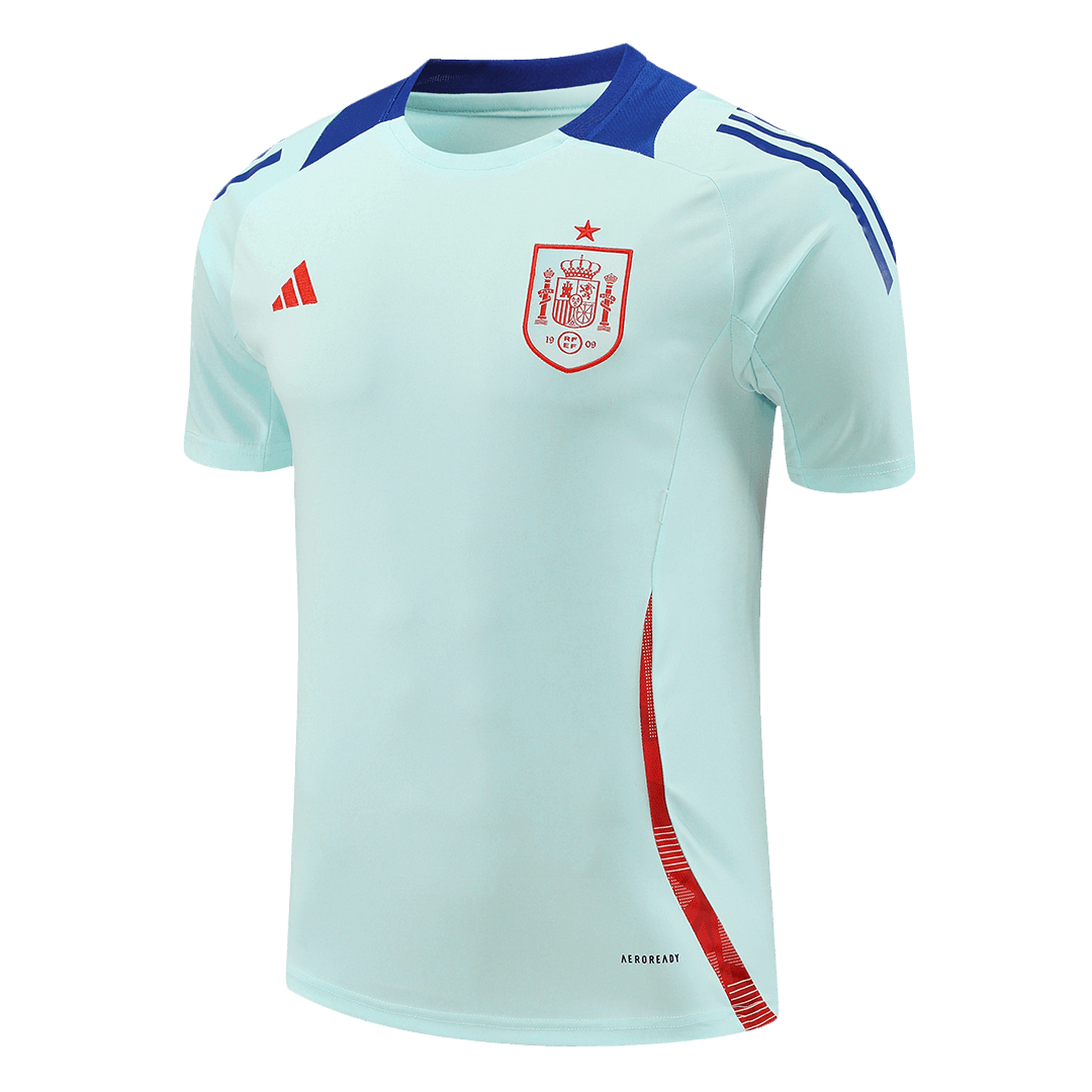 Spain Pre-Match Soccer Jersey EURO Blue