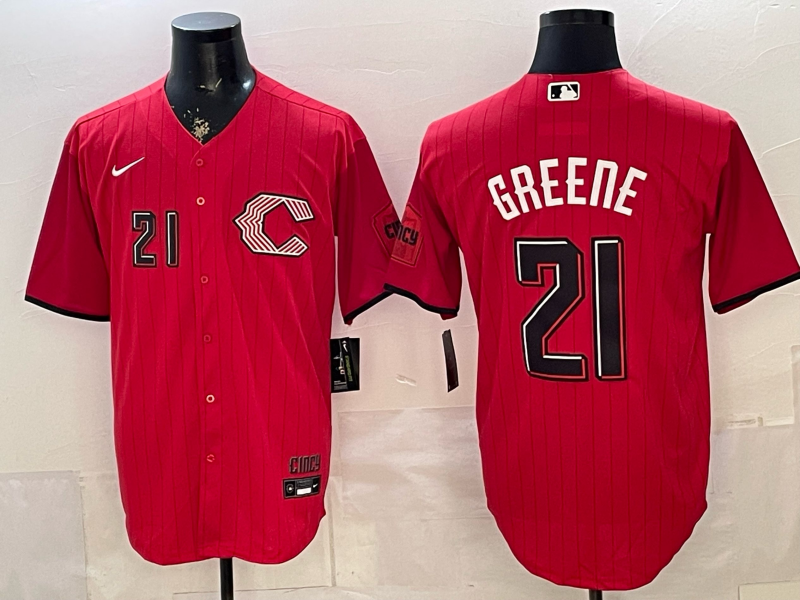 Men's Cincinnati Reds Hunter Greene #21 Red 2026 City Connect Stadium Jersey