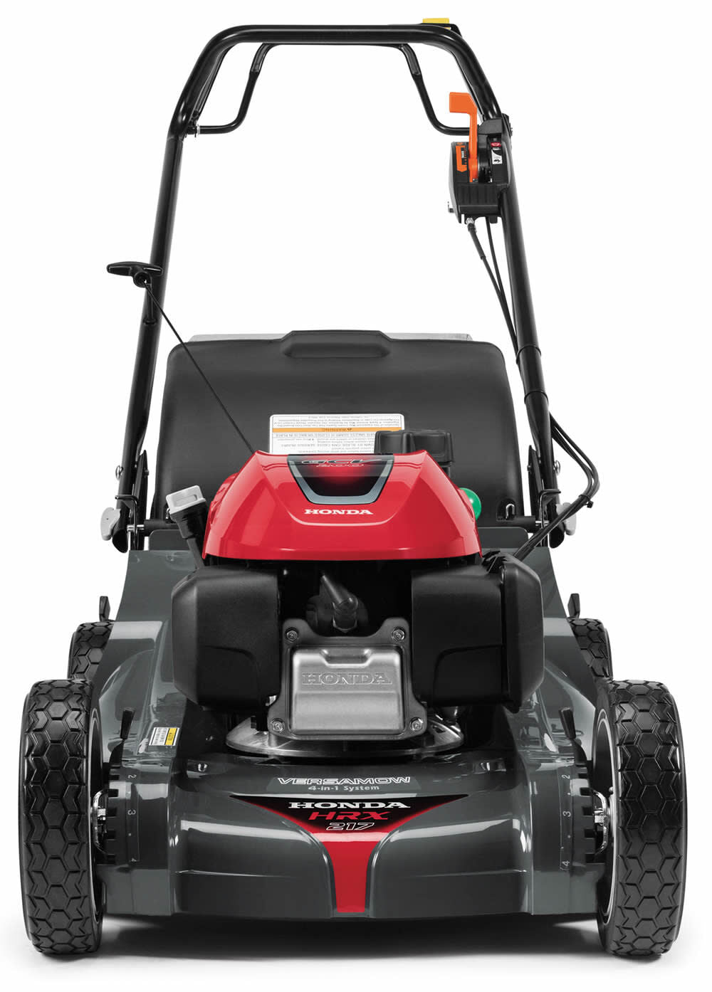 HONDA 21 In. Nexite Deck Self Propelled 4-in-1 Versamow Hydrostatic Lawn Mower with GCV200 Engine Auto Choke and Roto-stop HRX217HYA