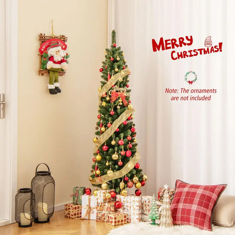 Pre-Lit Artificial Christmas Tree – Available in 5 ft and 6 ft Heights