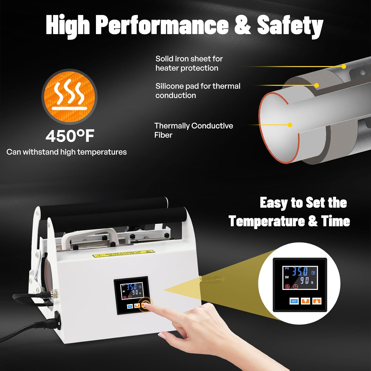 40oz Tumbler Press Tumbler Heat Press Sublimation 40 Oz Tumbler Top and Tapered Bottom Full Wrap - DIY Heat Transfer Vinyl