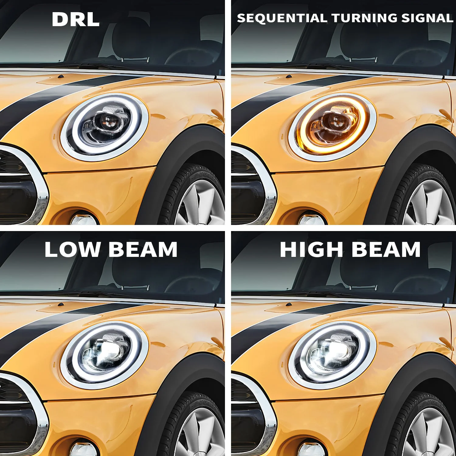 Full Headlights Assembly For Mini Clubman F54 F55-59 2014-2021