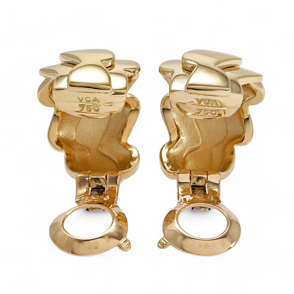Van Cleef & Arpels Hoop K18 Yellow Gold Earrings