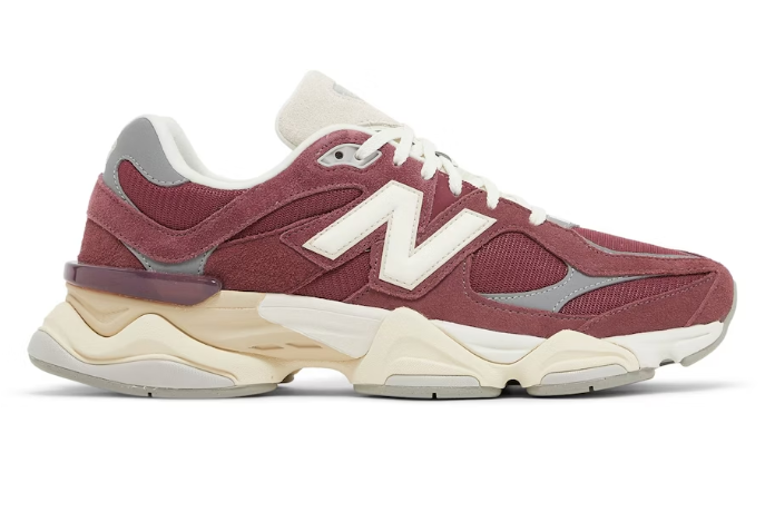 New Balance 9060 Washed Burgundy U9060VNA Casual Running Sneakers