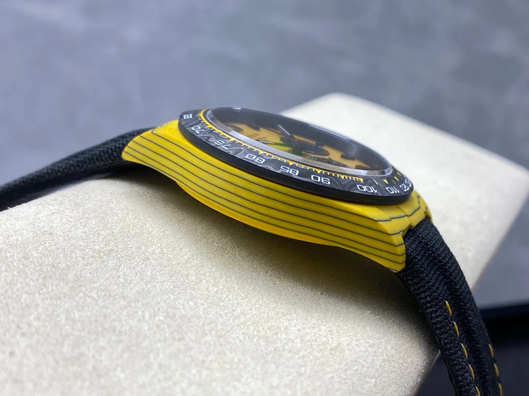 ROLEX Daytona 40mm Yellow Black Fiber Woven