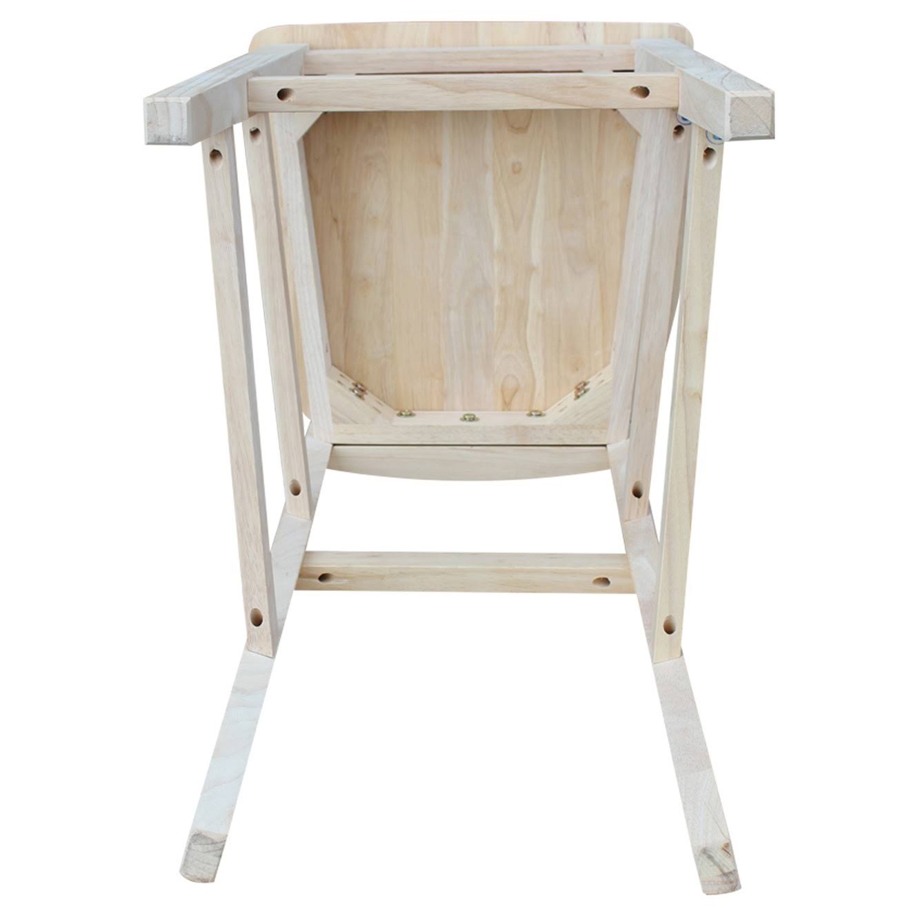 International Concepts 30 in. Unfinished San Remo Bar Stool
