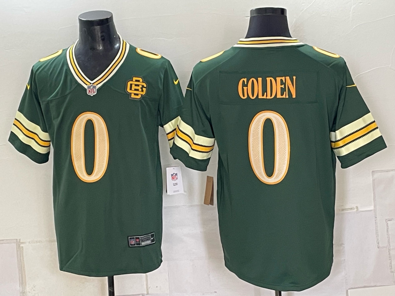 Men's Green Bay Packers Matthew Golden #0 Green 2026 Rivalries Collection Game Jersey