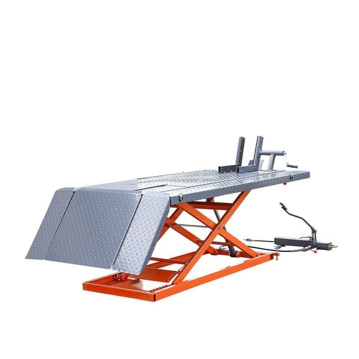 tmg-1500-lb Portable Motorcycle/ATV Scissor Lift, 48” Work Platform, Air and Foot Pedal Operating