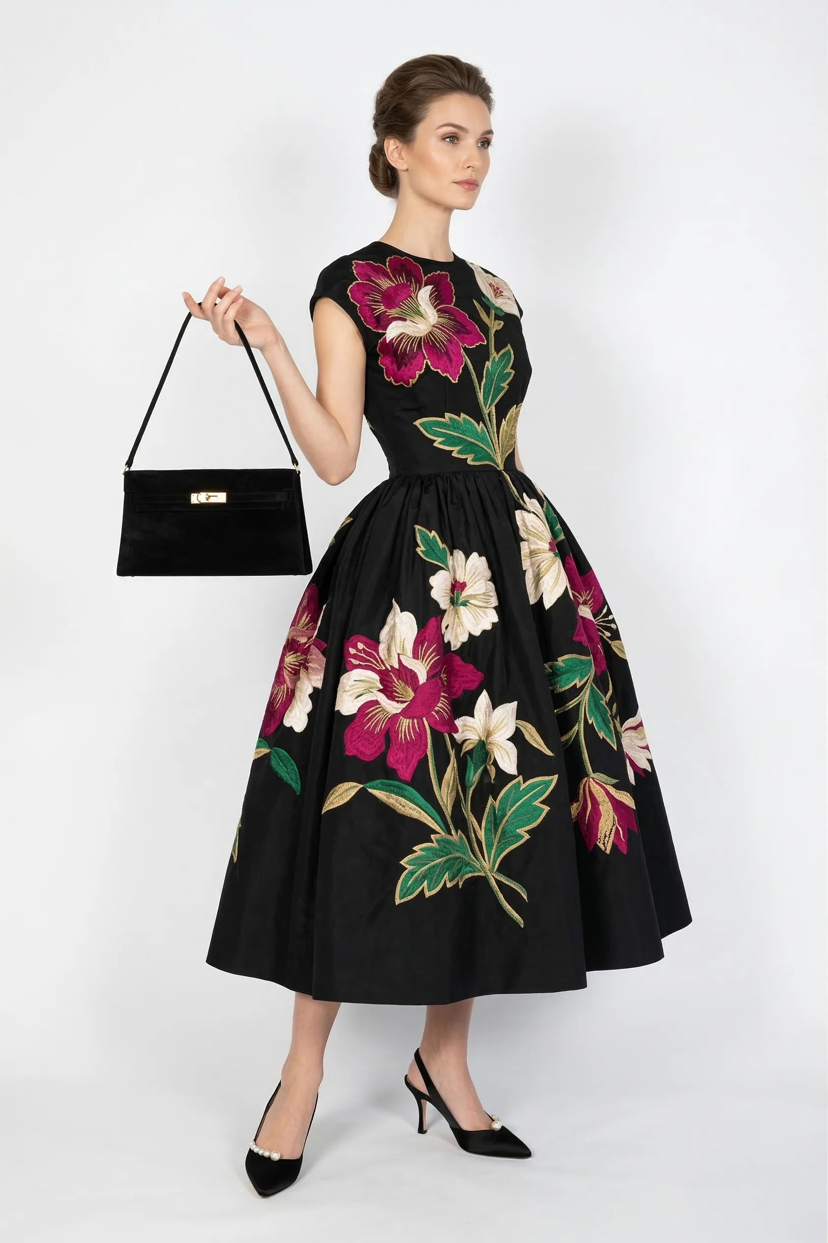 Hermès Kelly Elan Noir Veau Doblis Permabrass Hardware