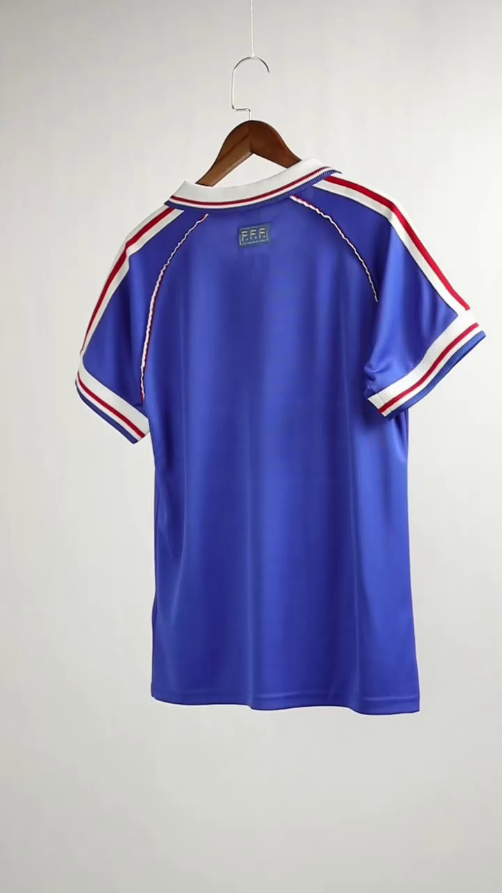 Retro Soccer Jersey HENRY #12 France Home 1998