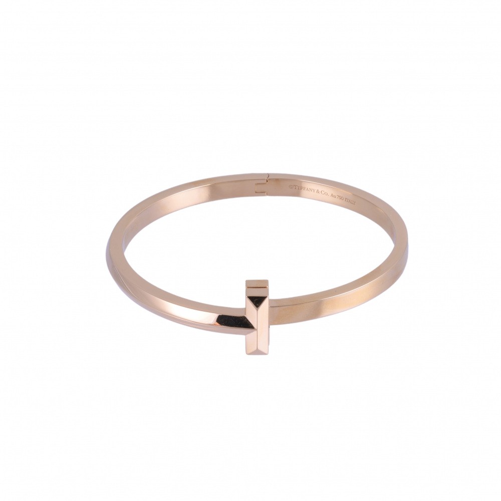 Tiffany & Co. Tiffany T T-one Hinge Bracelet 18K Rose Gold