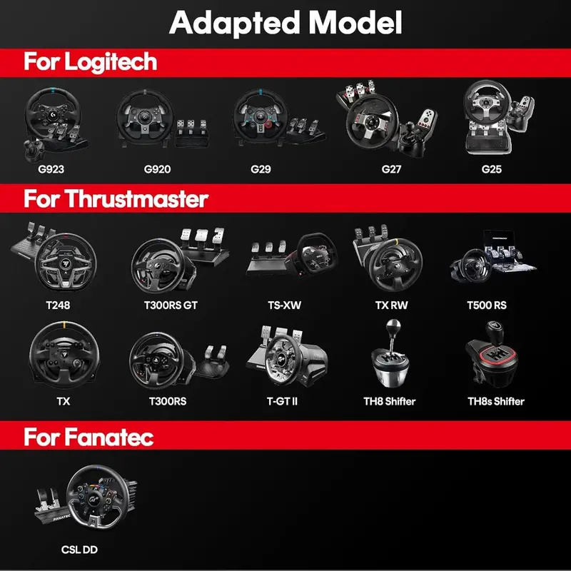 RACGTING Foldable Racing Simulator Cockpit – Compatible with Logitech & Thrustmaster Wheels and Pedals