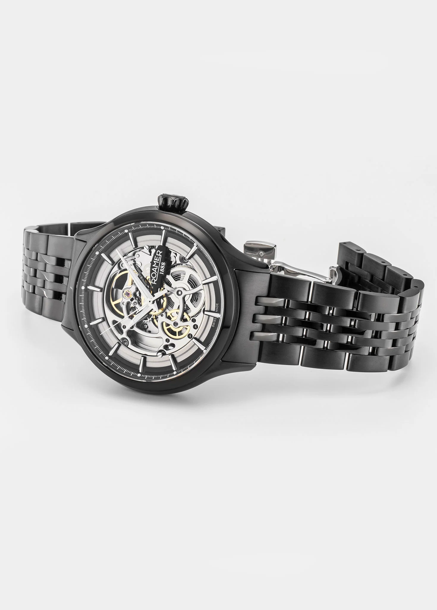 Competence Skeleton IV 43 mm Automatic Three-Hand Black Bracelet Sapphire glass Stainless Steel swiss watch