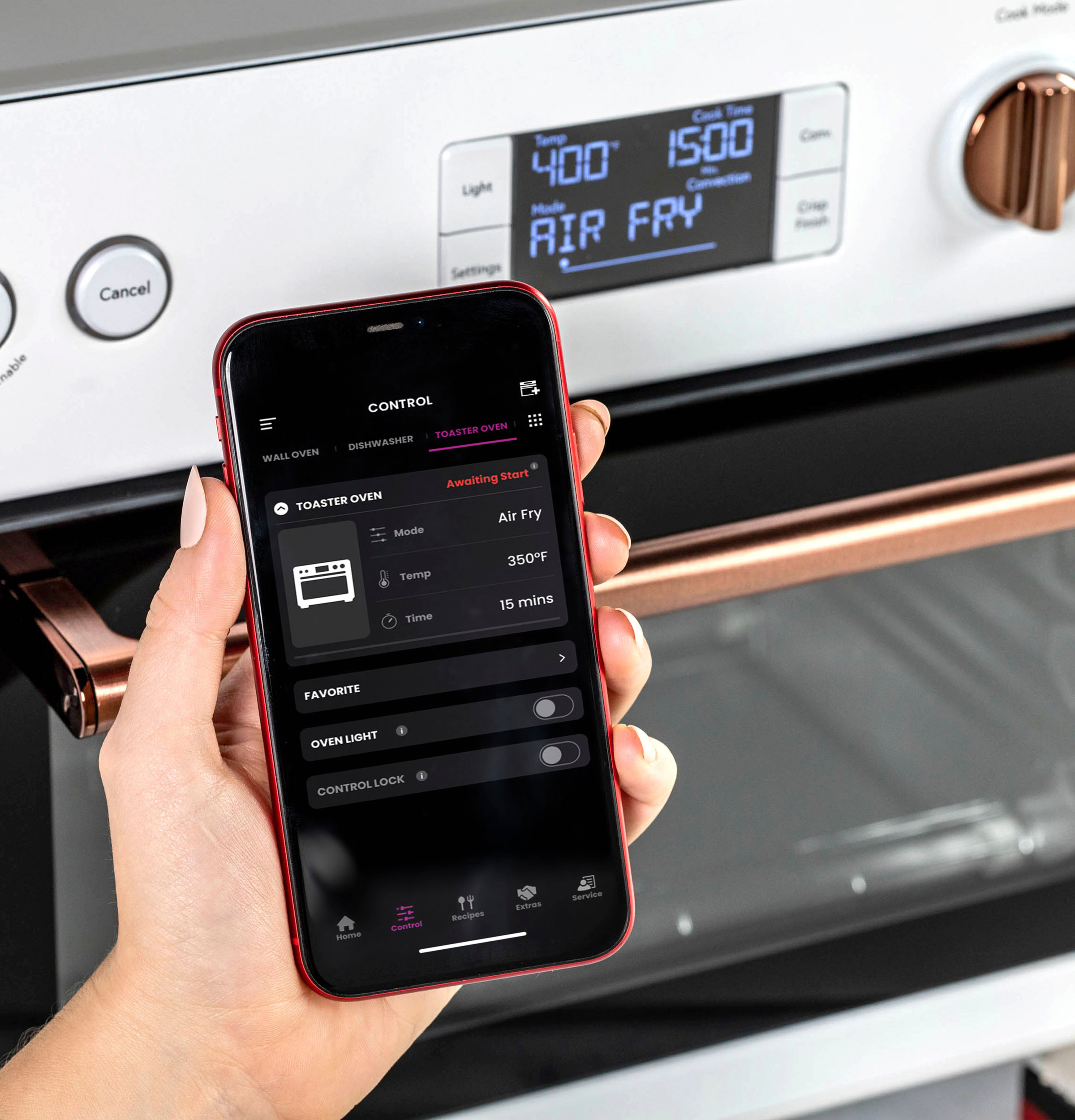 Café - Couture Smart Toaster Oven with Air Fry - Matte White