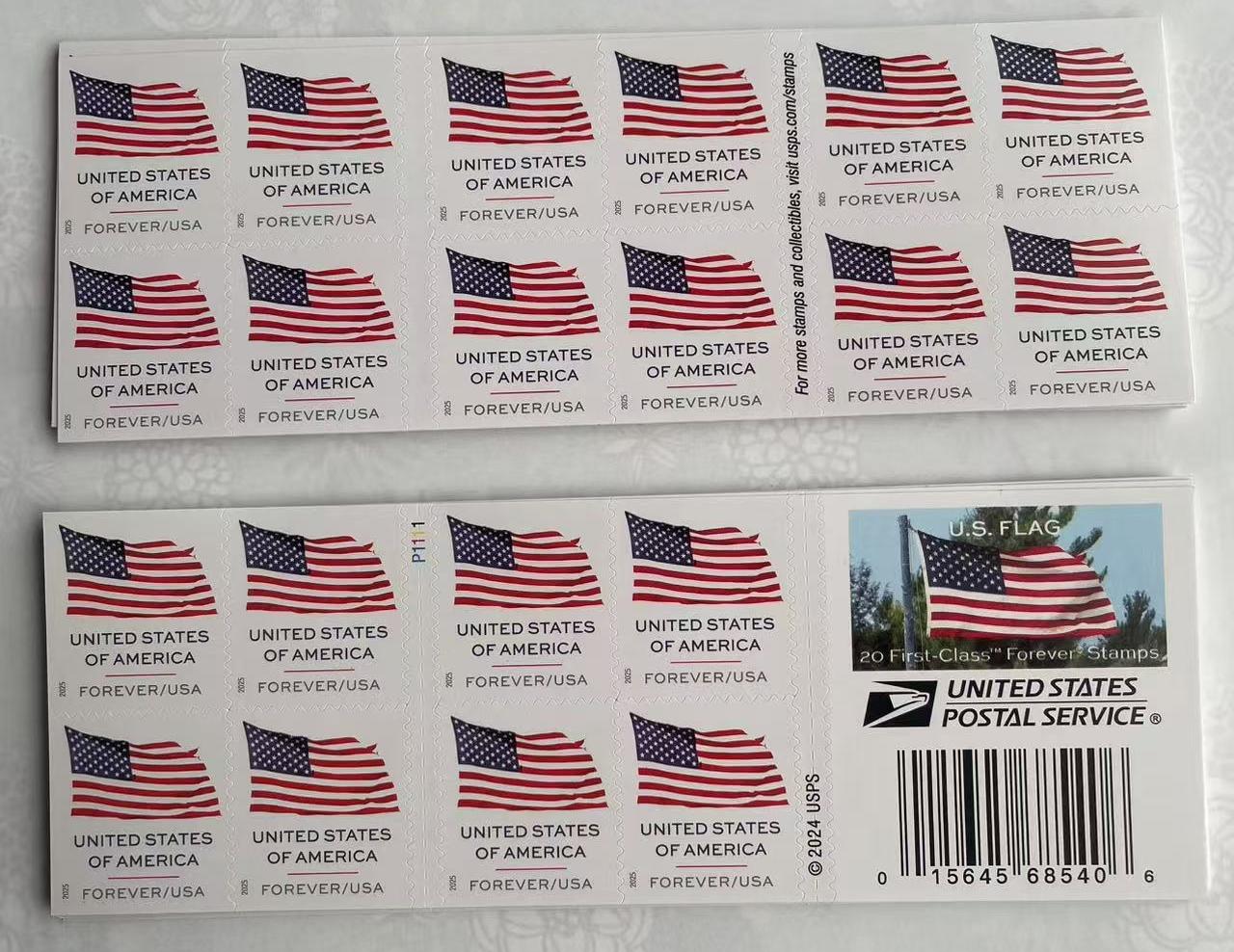 2025 US Flag Forever Stamps Book