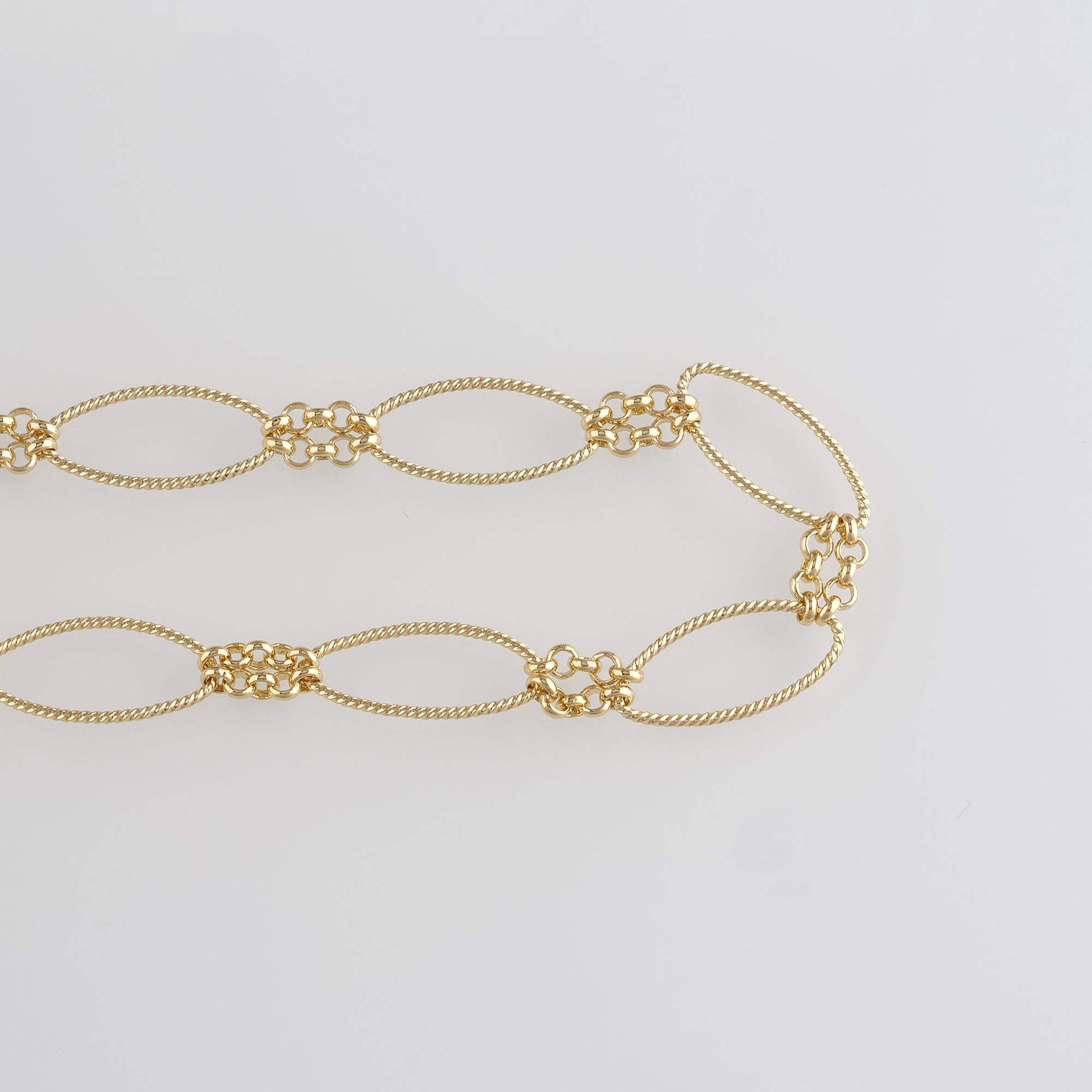 18K Gold Filled Twist Chain Necklace,Thin Link Chain Necklace,Twist Chain,Minimalist Necklace,Adjustable Necklace