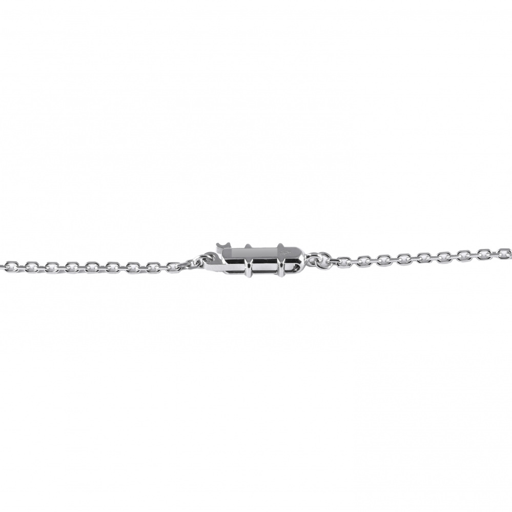 Cartier C Heart Necklace 18K White Gold Diamond
