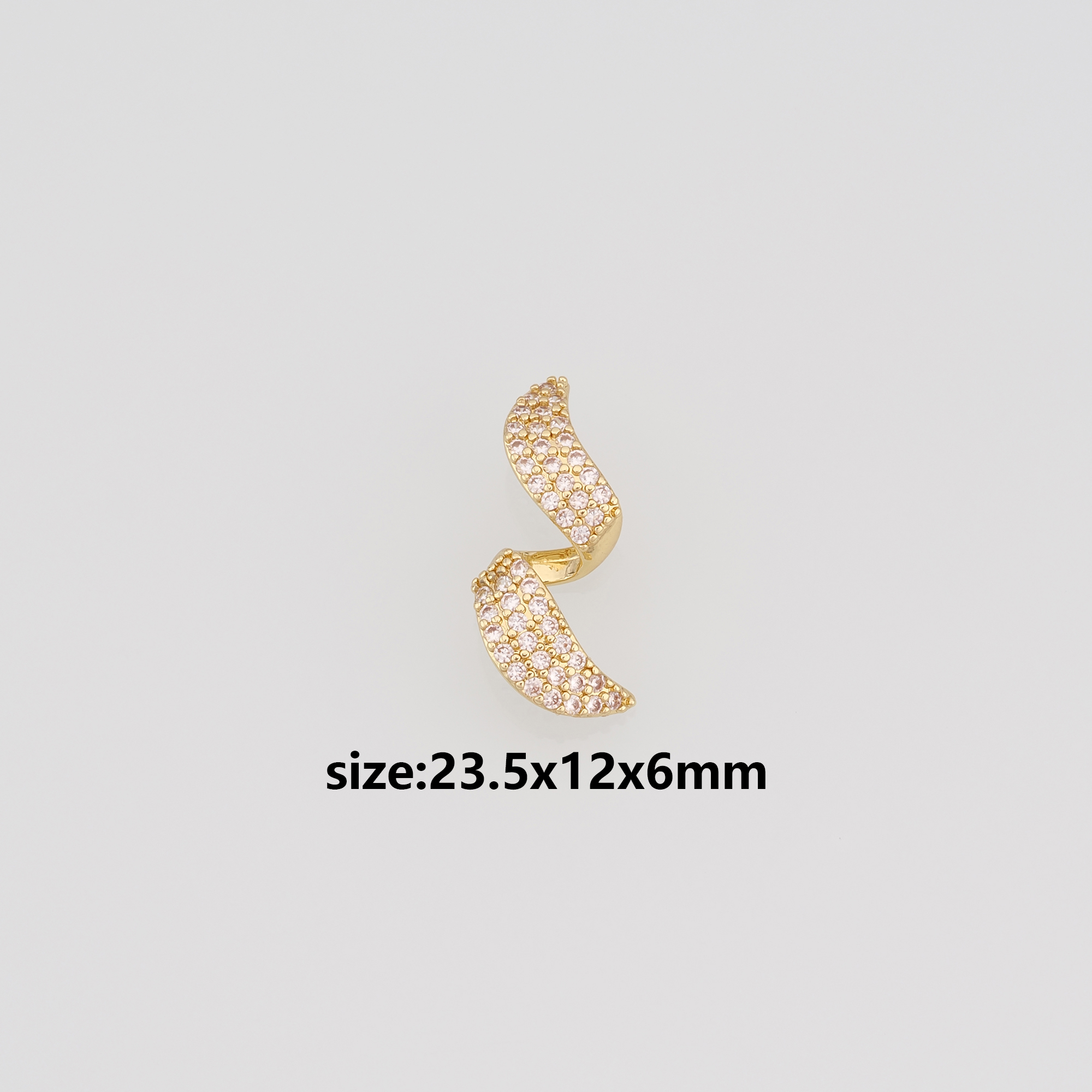 18K Gold Filled Geometric Pendant,CZ Micro Pave Geometric Charm Earrings Necklace for DIY Jewelry Making Supply