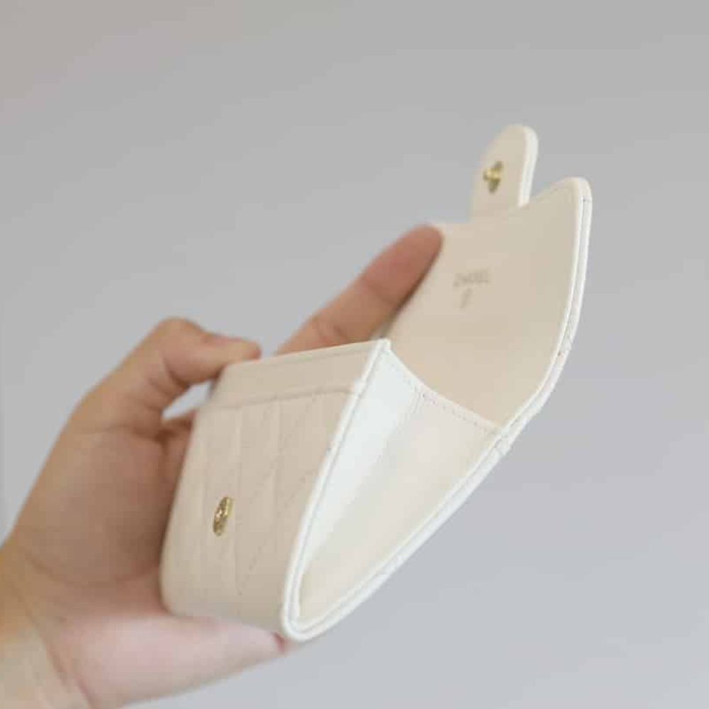 Chanel Classic Card Holder Wallet White 4.2 Inches AP0214 B10583 10601