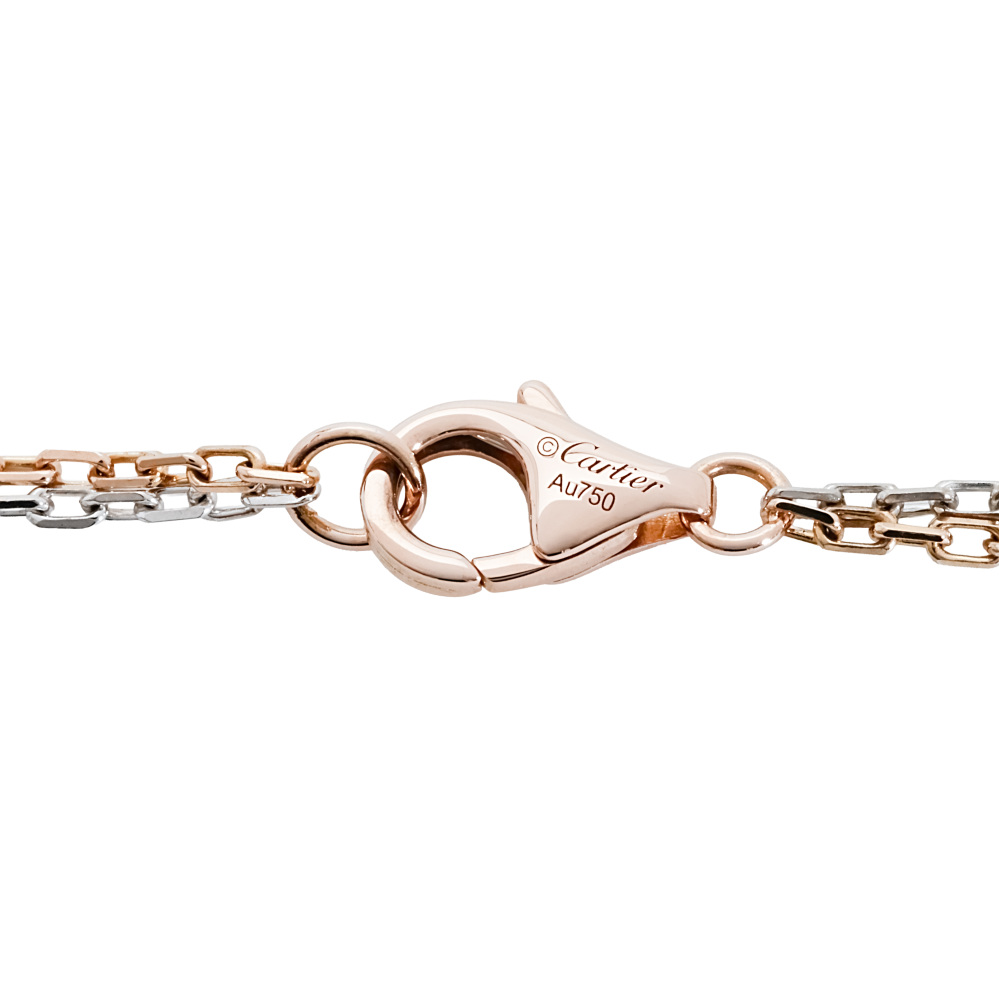 Cartier Love Necklace 18K White Gold & 18K Rose Gold Diamond B7219700