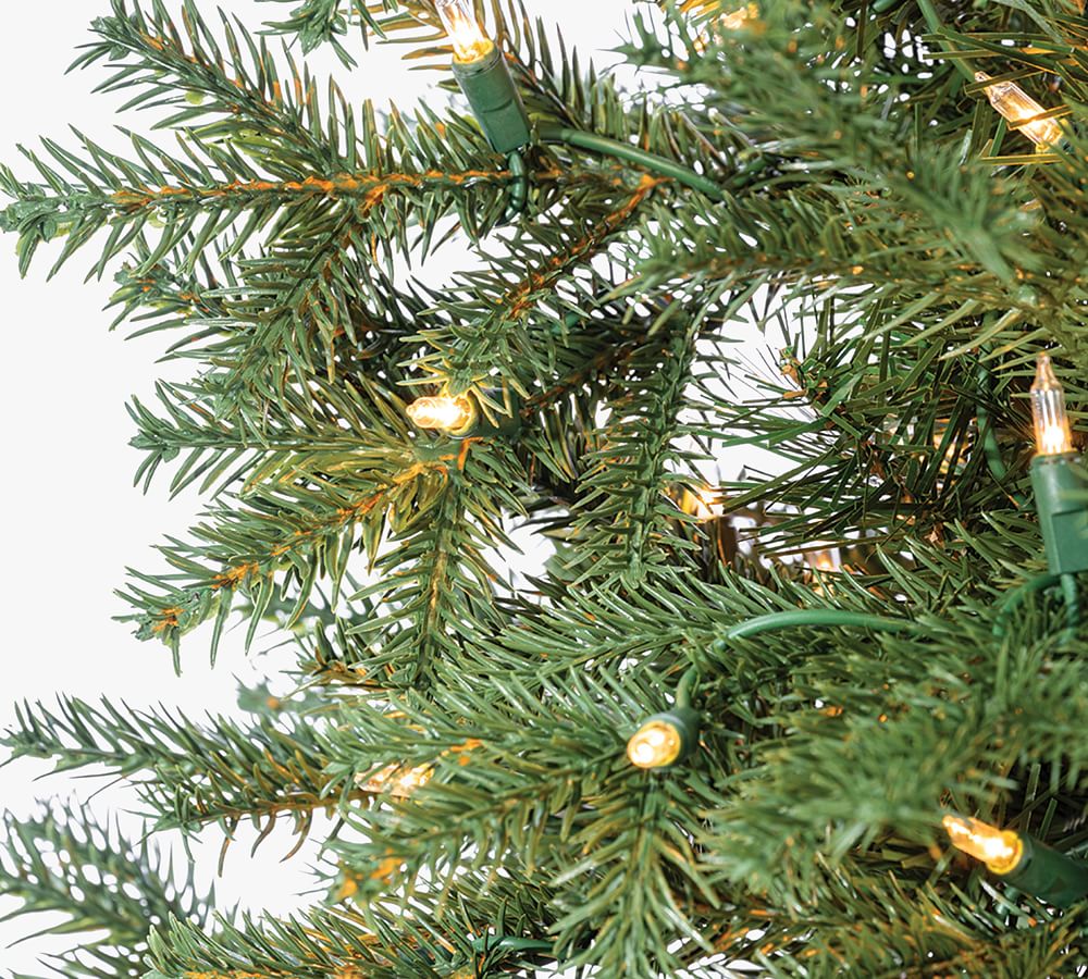 Lit Narrow Jackson Pine Faux Christmas Trees​  sgtnighsdesigns