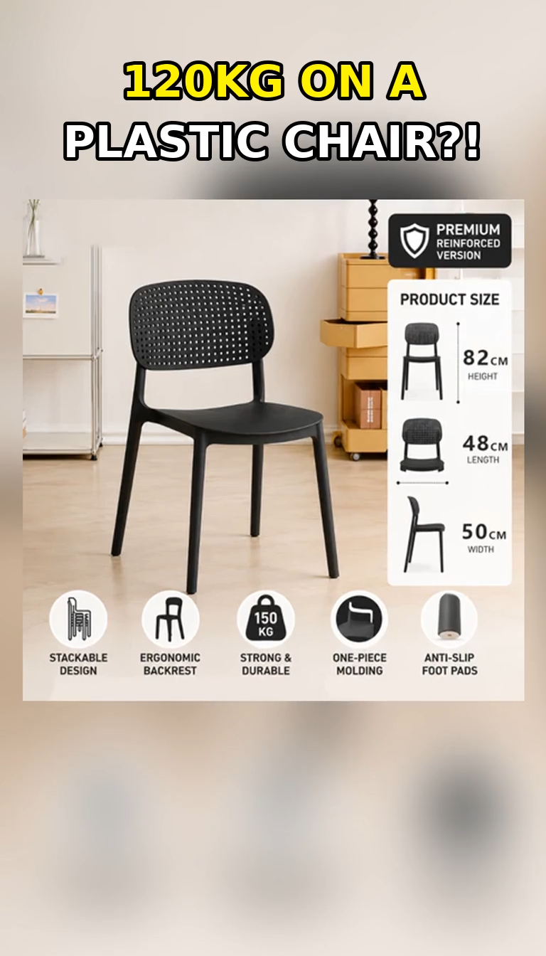 Nordic Plastic Chair Dining Chair Elegant Chair PP Material Modern Style Stackable Dining Chair Plastic Chair Bedroom