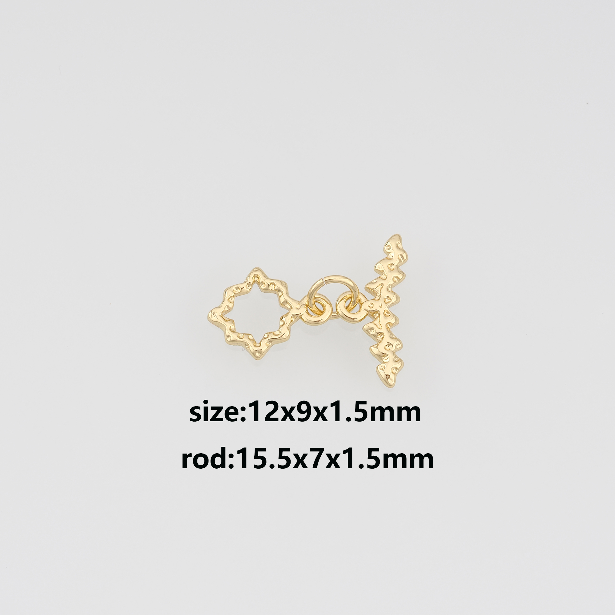 18K Gold Filled OT Clasp,North Star OT Clasp Bracelet Necklace for DIY Jewelry Finding Necklace Bracelet