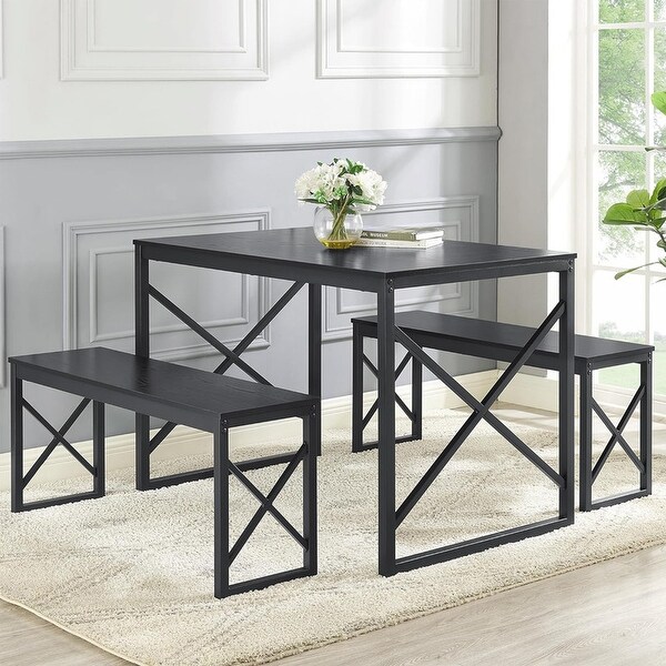 4 Person Dining Table Wooden Dining Room Set,43.3