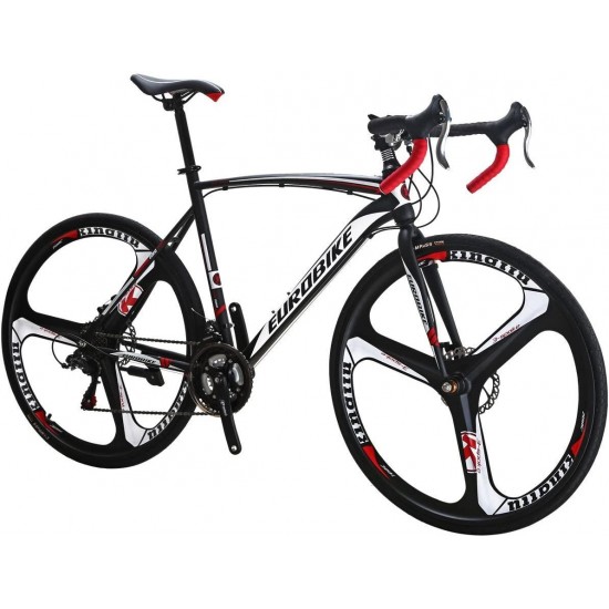 XC550 Road Bike 21 Speed Bike 54Cm Steel Frame 700C 3-Spoke Wheels Bicycle