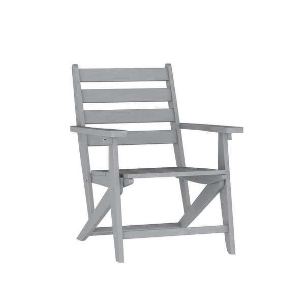 Commercial All Weather Adirondack Table and 4 Chairs with Cupholders