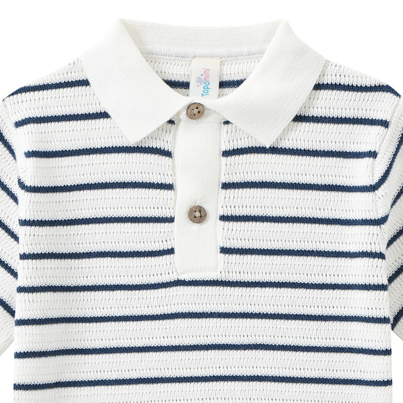 Topomini Baby Poloshirt mit Streifen