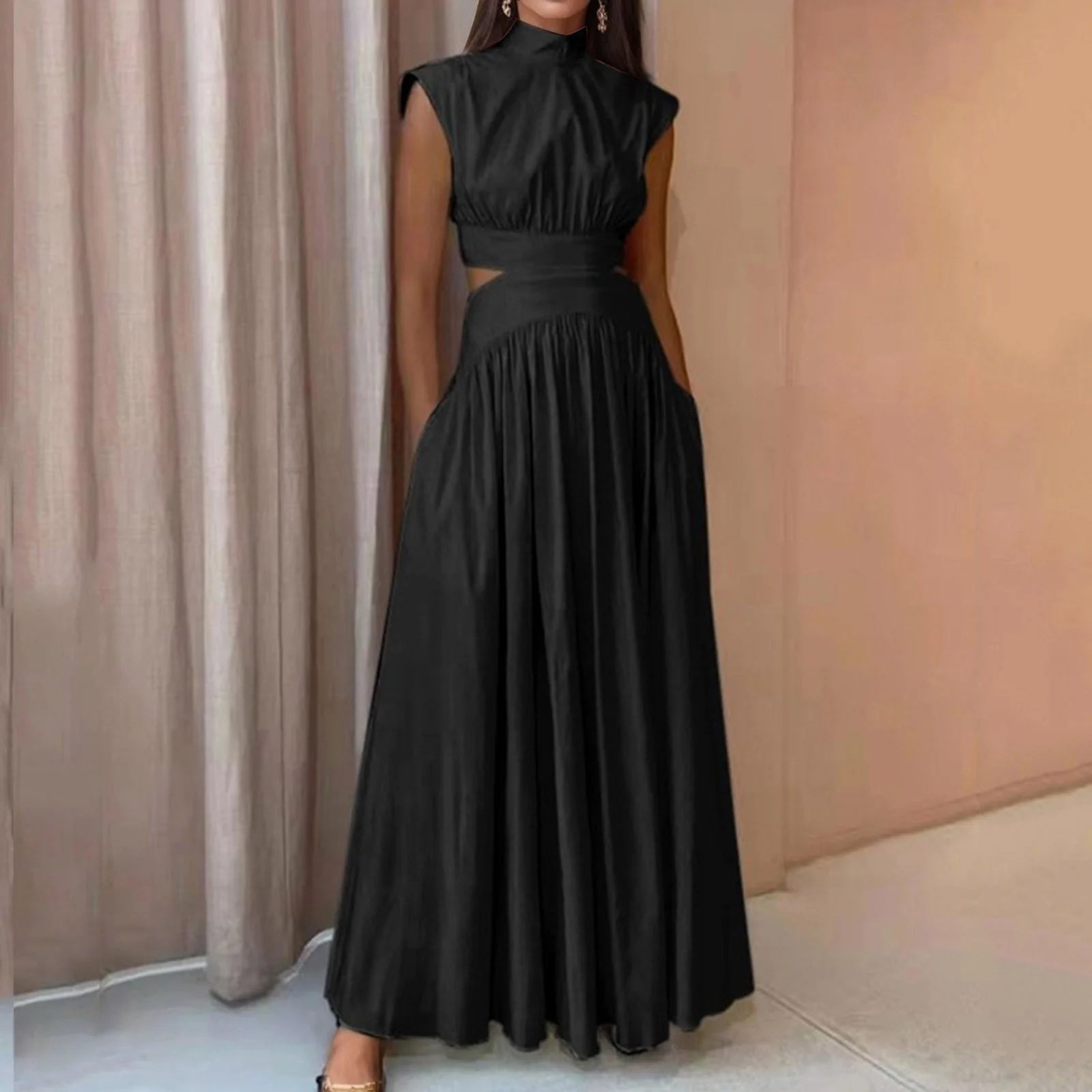 Elegant Cut-Out Maxi DressClistos