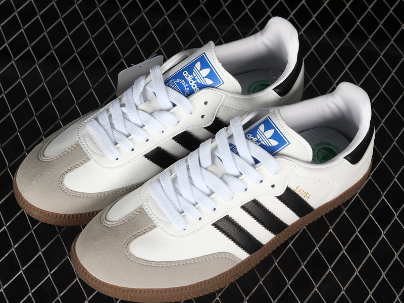 Adidas Samba Vegan Shoes Cloud White/Core Black/Gum FW2427
