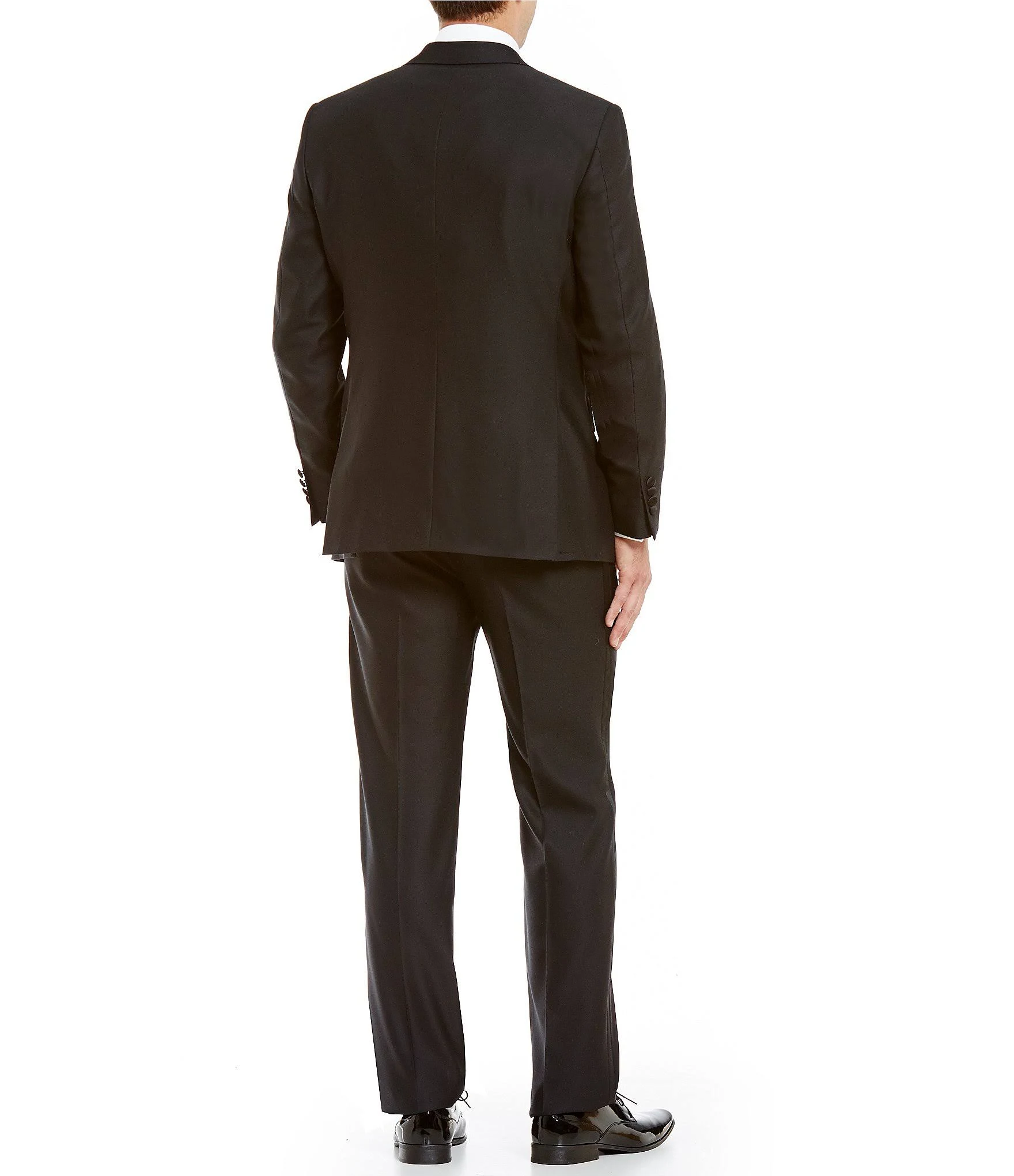 Hart Schaffner Marx New York Modern-Fit Tuxedo, Mens, 40 Long, Black