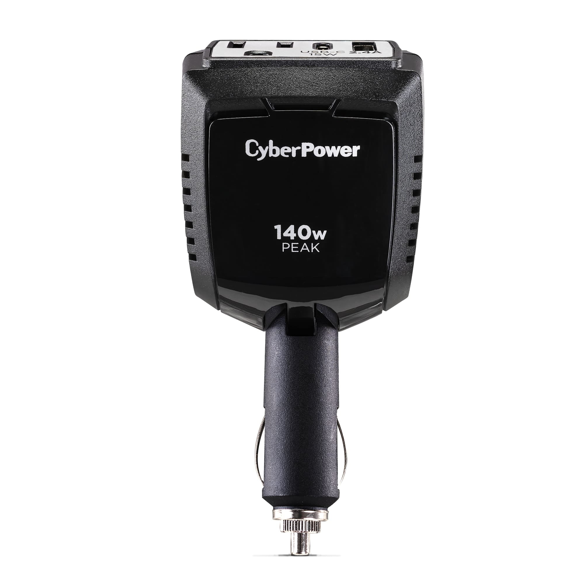CyberPower M140BUC - 1 Outlet 140 Watt Power Inverter with 1 USB-C & 1 USB-A Port