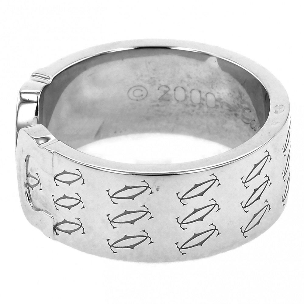 Cartier 2C C Duling #54 Ring 18K White Gold