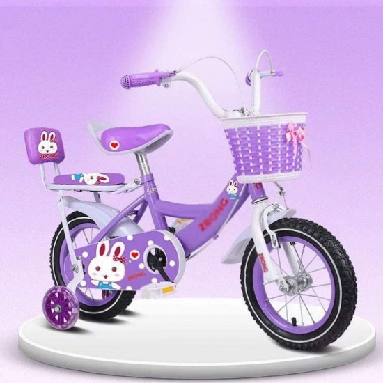 Kids Bike BMX Bike for Kids Boys Girls Bicycle Toddler Training Bike Kids Bike for 12″ 14″ 16″ 18″with Stabilisers Basket for 2-9 Years Old Carbon Steel Children Bicycle