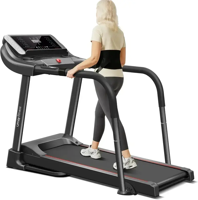 UMAY Foldable Treadmill – Low-Noise Home Exercise Machine with Heart Rate Monitoring