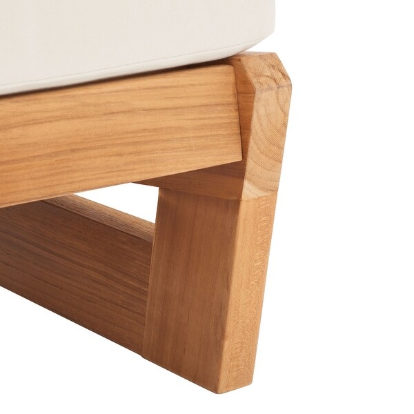 SAFAVIEH Couture Julianne Brazilian Teak Patio Sofa