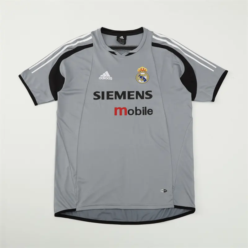 2004/05 Real Madrid Retro Short Sleeves Training Jersey - Gray