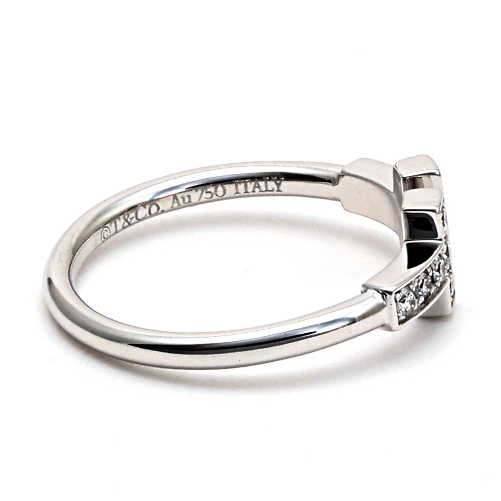 Tiffany & Co. Tiffany T Diamond Wire Ring 18K White Gold 60147238