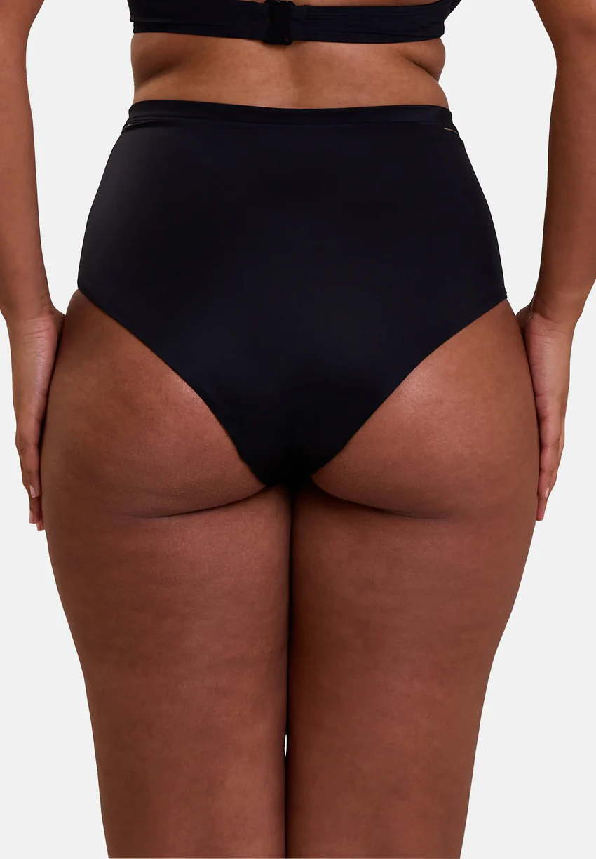 Culotte de bain taille haute Speekaboo Shape Noir